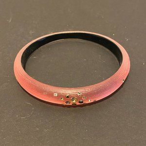 ALEXIS BITTAR Pink Rhinestone Tapered Bangle